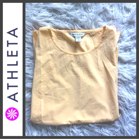 NWOT Athleta Zephyr Refined Tank Top in Yellow - Picture 2 of 7